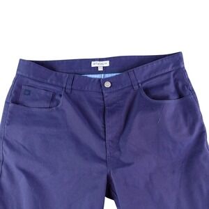Peter Millar Pants Mens 36x32 Navy EB66 Five-Pocket Performance Golf Polyester
